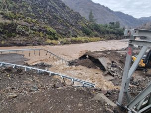 Cajón del Maipo: Confirman cierre del puente mecano tras colapso