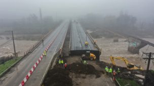 Rehabilitan tránsito vehicular del Puente Lircay en la Ruta 5 Sur