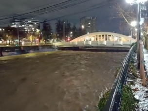 Ruta 68 vuelve a estar habilitada tras desborde del Río Mapocho