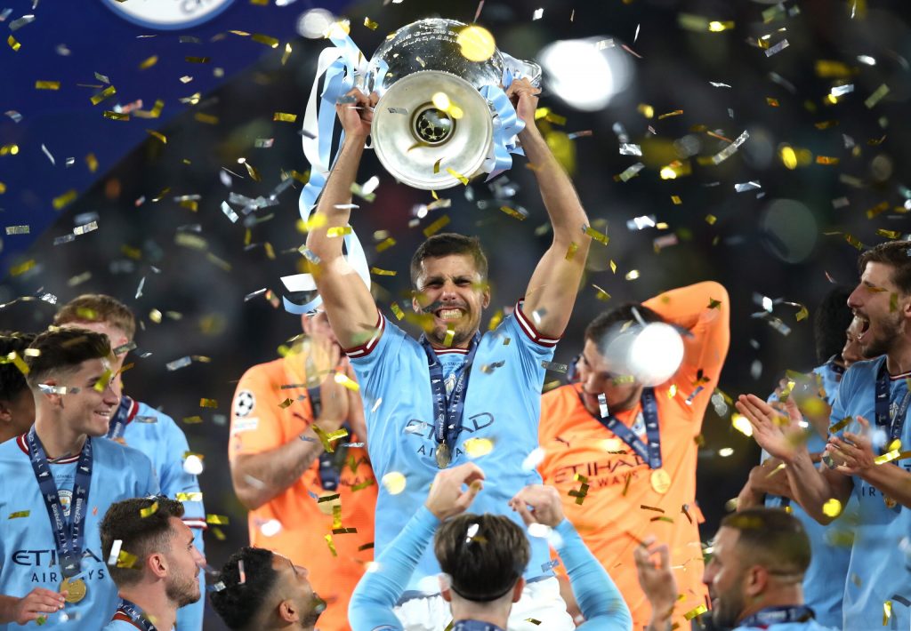 Rodri fue elegido el mejor jugador de la Champions League