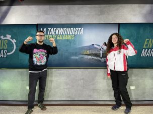 La joven promesa del taekwondo chileno en el gran estreno de En sus marcas