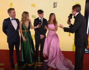 Benja Vicuña y Pampita se lucieron juntos en gala de Premios Martín Fierro de Argentina