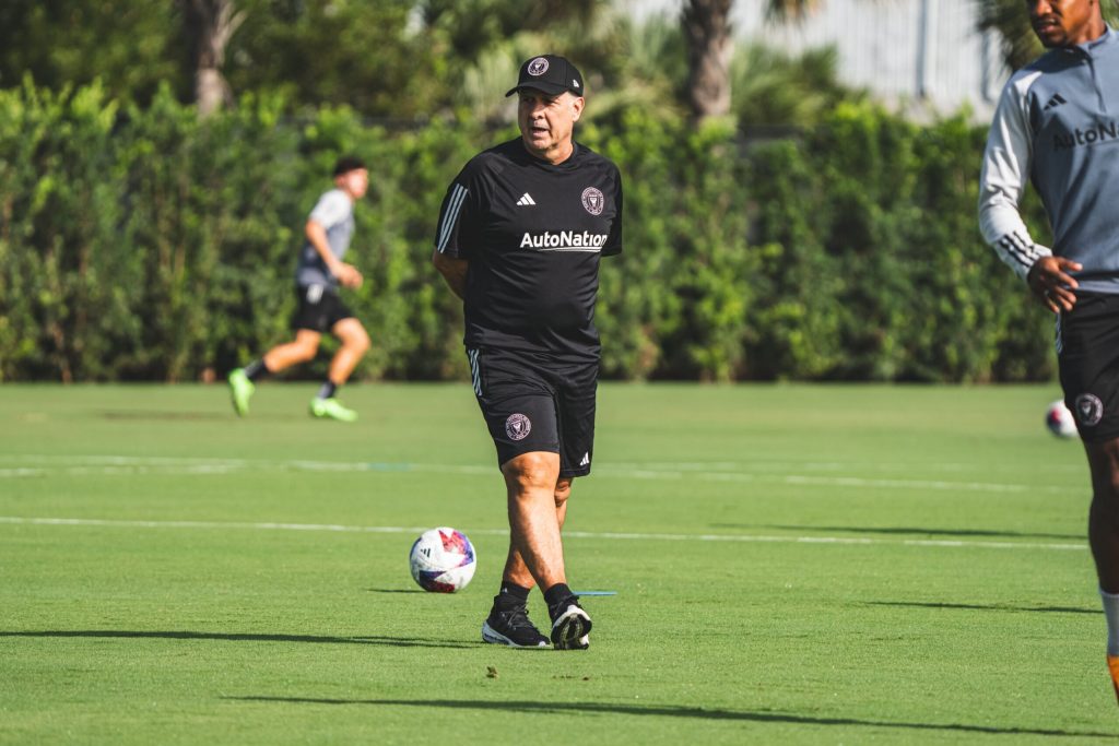 Gerardo Martino dirige su primera práctica en el Inter Miami
