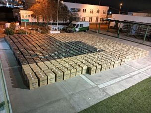 Carabineros incautó uno de los mayores cargamentos ilegales de cigarros