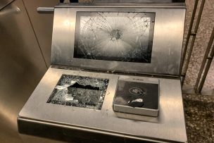 Metro presenta diez querellas por destrozos en sus estaciones