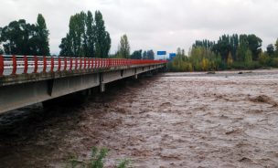 Piden evacuar sectores de Chimbarongo por desborde del río Tinguiririca