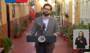 Presidente Boric presenta 6 lineamiento de pacto fiscal y enfatiza que 