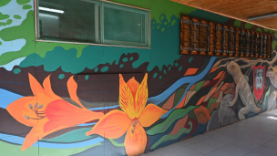 Inauguran mural en la Escuela Hacienda de Alhué con llamado a concientizar sobre la fauna local del Cordón Cantillana