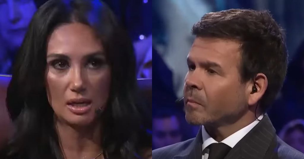Pamela Díaz se molestó tras directa pregunta de Nacho Gutiérrez sobre Jean Philippe Cretton: “Súper feo tu comentario”
