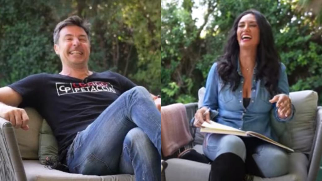 “¡Qué imbécil!”: Pamela Díaz protagonizó un divertido chascarro en la entrevista con Giancarlo Petaccia