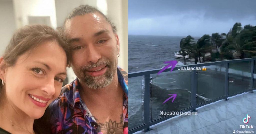 Paula Pavic enseñó cómo quedó su casa junto a Marcelo Ríos tras paso de huracán en EEUU