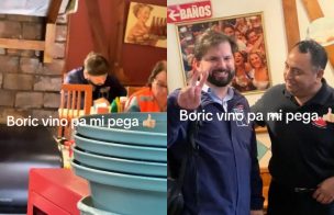 Presidente Boric es captado en local de comida y desata ola de reacciones: 