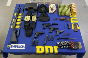 PDI detiene a adolescente de 15 años que mantenía armas de fuego y municiones en el dormitorio de su casa en Lampa