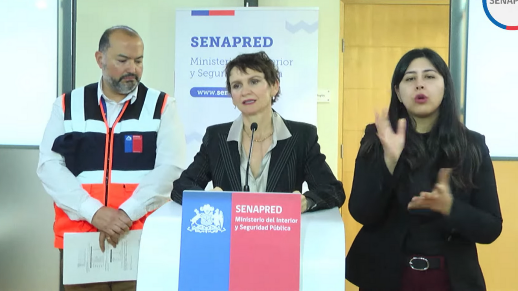 Ministra Tohá: “Hoy, las únicas regiones que van a tener lluvias más intensas, van a ser Valparaíso y Metropolitana”