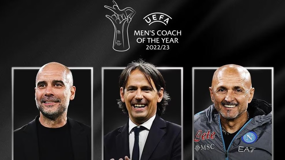 UEFA anuncia la terna para elegir al mejor DT del año: Guardiola, Spalletti e Inzaghi