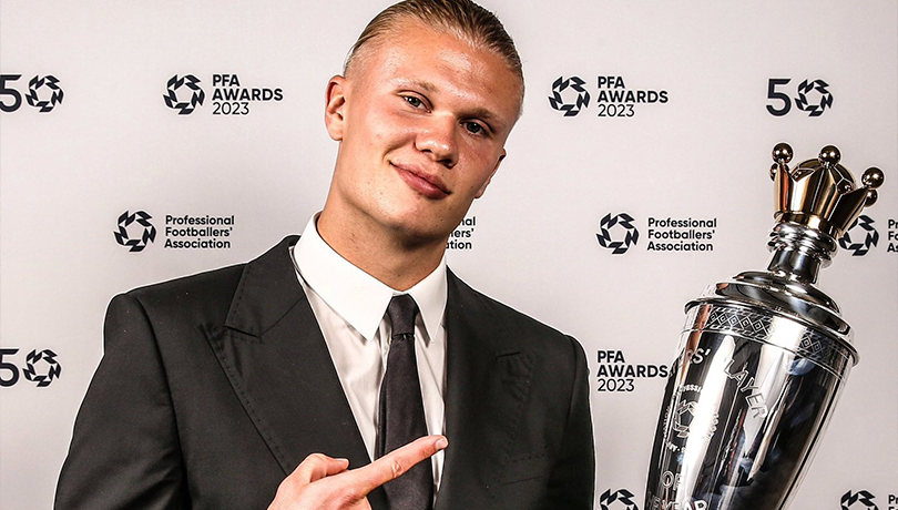 Erling Haaland fue elegido como el mejor jugador de la Premier por el PFA