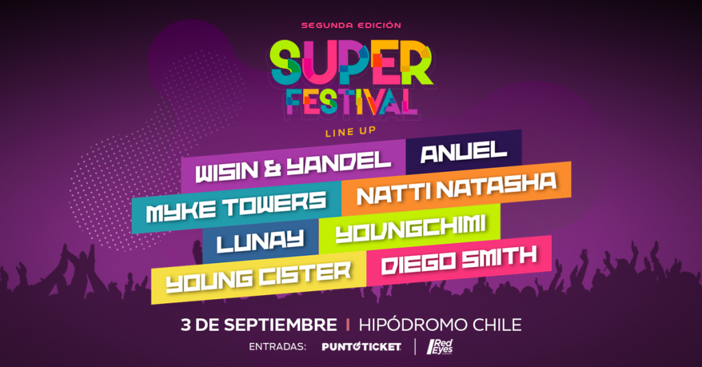 ¡Atención reggaetoneros! Super Festival cambia de recinto y llega al Parque O’Higgins