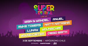 ¡Atención reggaetoneros! Super Festival cambia de recinto y llega al Parque O'Higgins