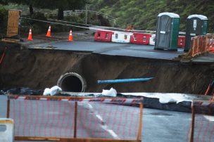 Amplían perímetro de seguridad por segundo socavón en Reñaca