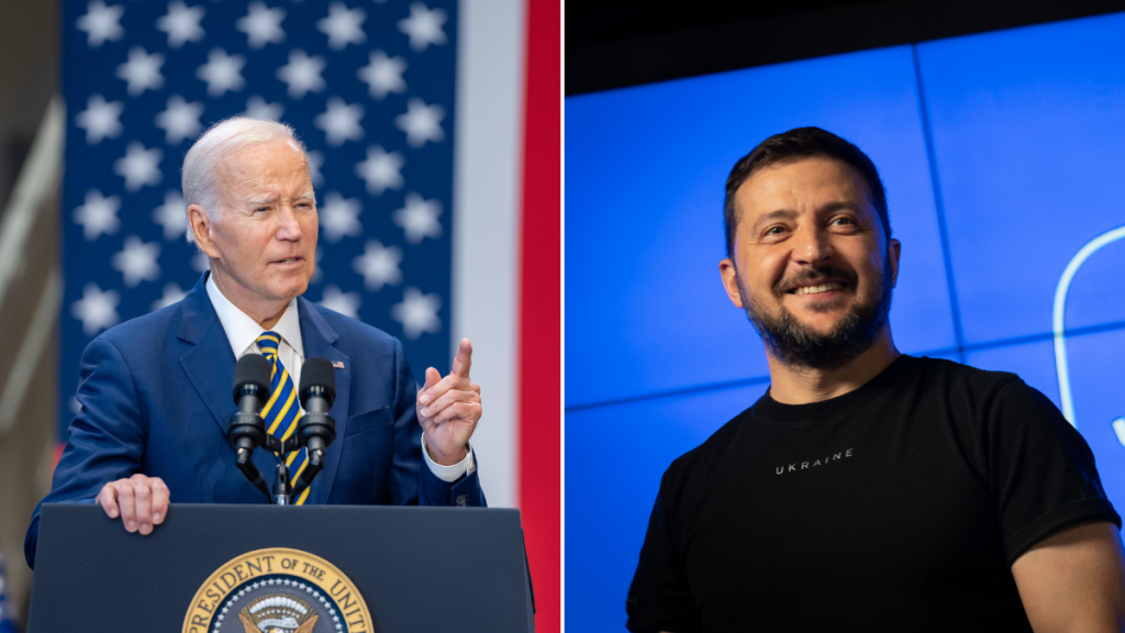 Biden Biden trasladó a Zelenski su "compromiso duradero de apoyar a Ucrania".