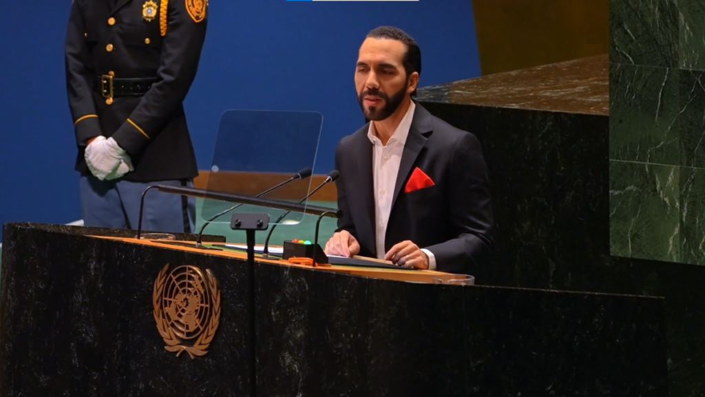 Nayib Bukele: El Salvador pasó “de ser la capital mundial de los homicidios” a “ser el país más seguro de América Latina”