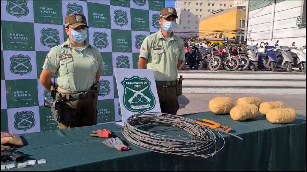 Carabineros detuvo a hombre que robaba cobre desde postes de luz