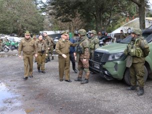 Carabineros realizó un despliegue preventivo por el Volcán Villarrica