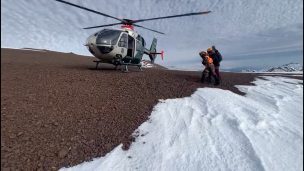 Carabineros rescató a mujer accidentada en Cerro San Ramón