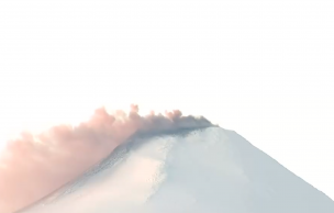 Alerta por visible fumarola en Volcán Villarica