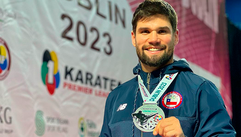 Rodrigo Rojas alcanzó el tercer lugar del ranking mundial de Karate