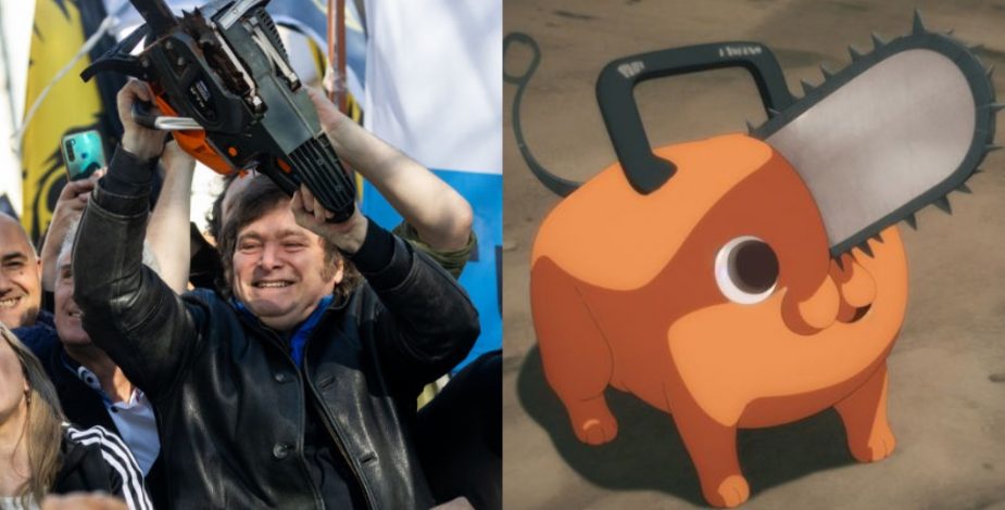 La razón por la que comparan a Javier Milei con personaje de Chainsaw Man: “Es Pochita, no es un león”