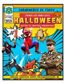 Carabineros entregó consejos a los padres y madres para este Halloween