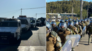 Amplio operativo policial para desalojar Lote 7 del edificio Mirador del Pacífico en Talcahuano