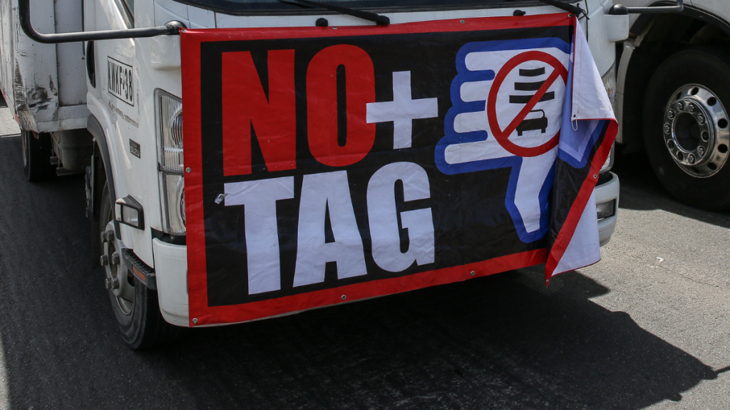 Gran congestión en Vespucio Norte por manifestación de “No + TAG”