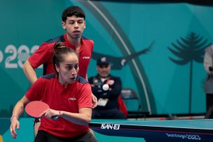 Dupla mixta de tenis de mesa logra medalla de bronce para el Team Chile