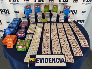 Arica: PDI detuvo a sujeto por venta ilegal de medicamentos en la vía pública