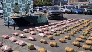 Tarapacá: Detienen a delincuentes que transportaban drogas en auto robado