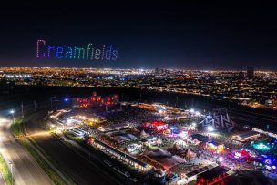 150 drones iluminaron Santiago en el cierre de Creamfields y ya confirmaron edición para el próximo año