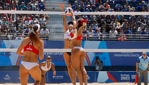 Vorpahl y Rivas cayeron ante Perú en el partido por el quinto puesto del vóley playa