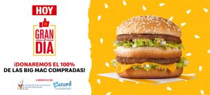 McDonald’s busca vender más de 85 mil Big Mac en un día para apoyar iniciativas solidarias