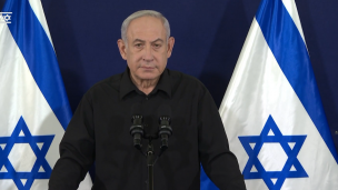 Benjamin Netanyahu insiste en el desplazamiento de la población palestina de la Franja de Gaza hacia el sur