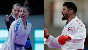 Valentina Toro y Rodrigo Rojas entregan dos nuevas medallas de oro al Team Chile en el karate