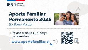 Aporte Familiar Permanente: Cerca de 20 mil familias aún no retiran el beneficio