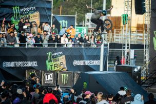 Las estrellas del BMX Freestyle de Santiago 2023 se reúnen en el Parque Araucano