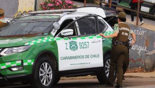 Persecución en el centro de Santiago termina en balacera: Tres sujetos fueron detenidos