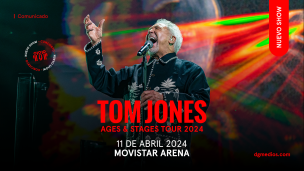 Tom Jones vuelve a Chile después de 7 años