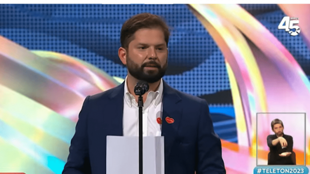 Presidente Boric responde a inesperada pregunta en medio de la Teletón: “En el futuro me encantaría…”