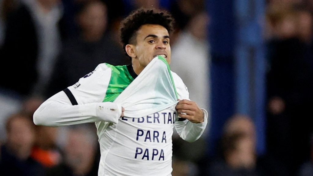 La celebración más triste de Luis Díaz: “Este gol es por la libertad de mi padre”