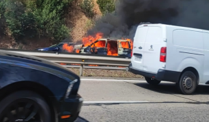 Choque múltiple en la Ruta 68 provoca taco kilométrico en dirección a Valparaíso