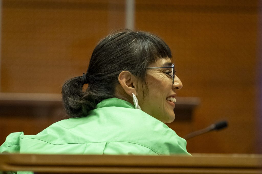 Karina Oliva tras ser formalizada: “Las cosas que se nos han querido imputar no son ciertas”